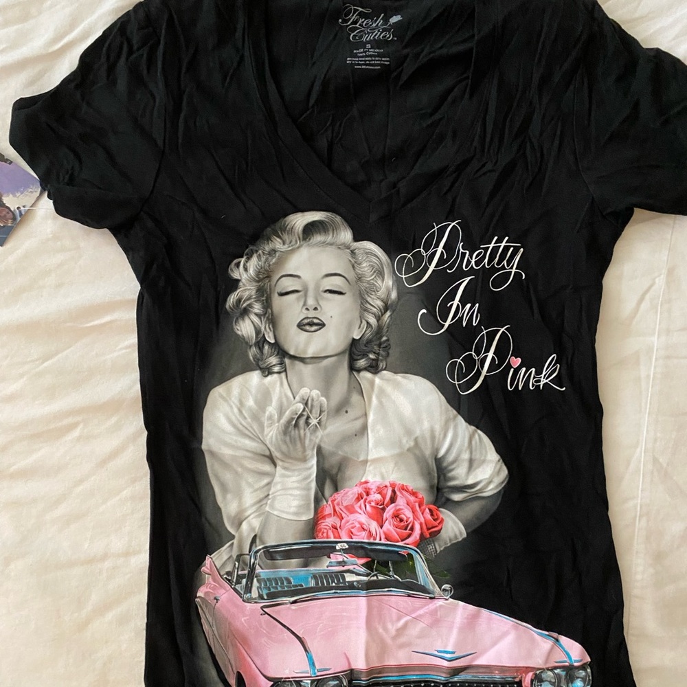 Marilyn Monroe V Neck Tee